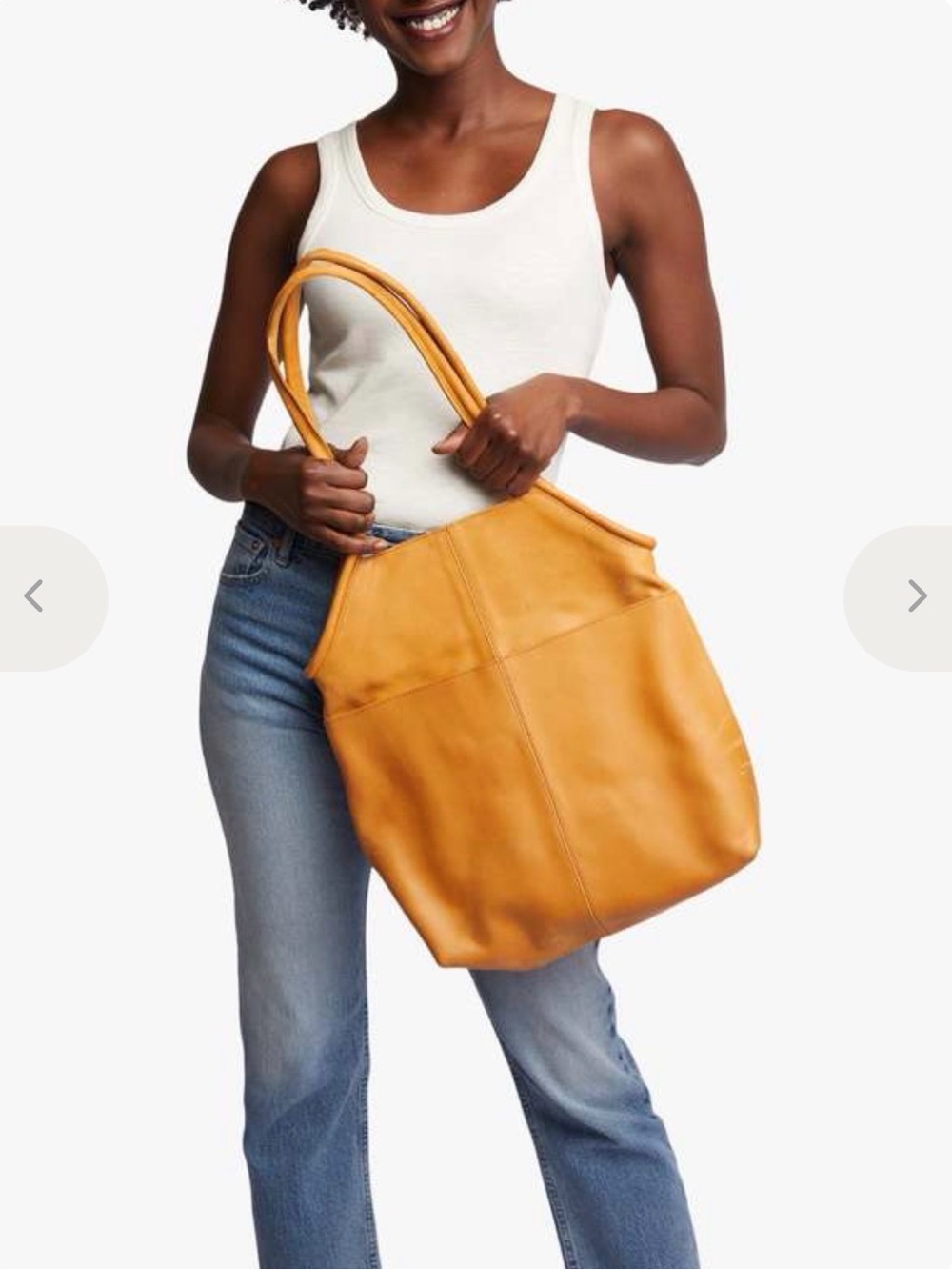 NEW ABLE Meskal Leather Tote w/Large Front Pocket- New W/O Tags